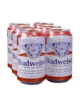 Pack 6 Budweiser Lata 33cl
